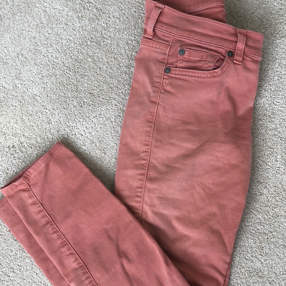 7 for all mankind Capri peach jeans